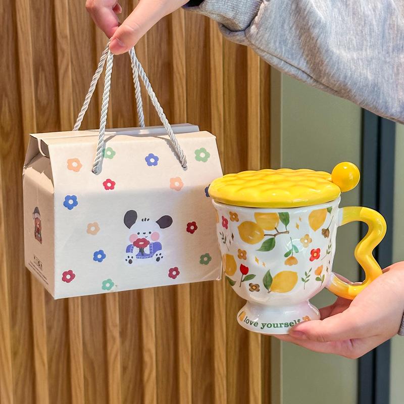 Send Girls Birthday Gifts, Ceramic Mugs, Souvenirs, High-value Couples Drinking Cups, Girlfriends Practical Gift Boxes