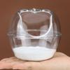 Yousheng Hamster Badewanne Transparente Sandbad Box Spritzwassergeschützt Hamster Badezimmer Kleintier Toilette Haustierbedarf