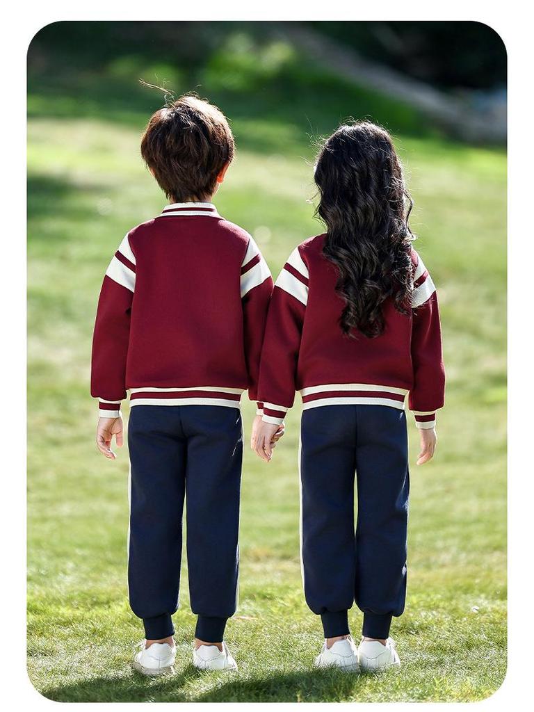 Children's Autumn & Winter Windbreaker Set: School & Kindergarten Uniform, 3-Piece Sportswear.