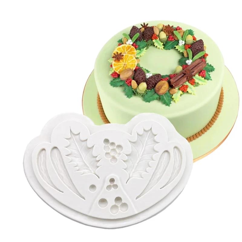 Top Quality Christmas Nuts Silicone Sugarcraft Mold for Cupcake Baking Fondant Cake Decorating Tool