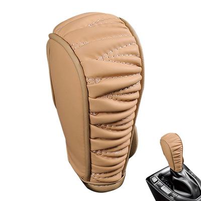 Schalthebelschutz Kunstleder Schalthebelabdeckung Für LKWs Rostfrei Staubdicht Texturdesign Steigern Fahrvergnügen