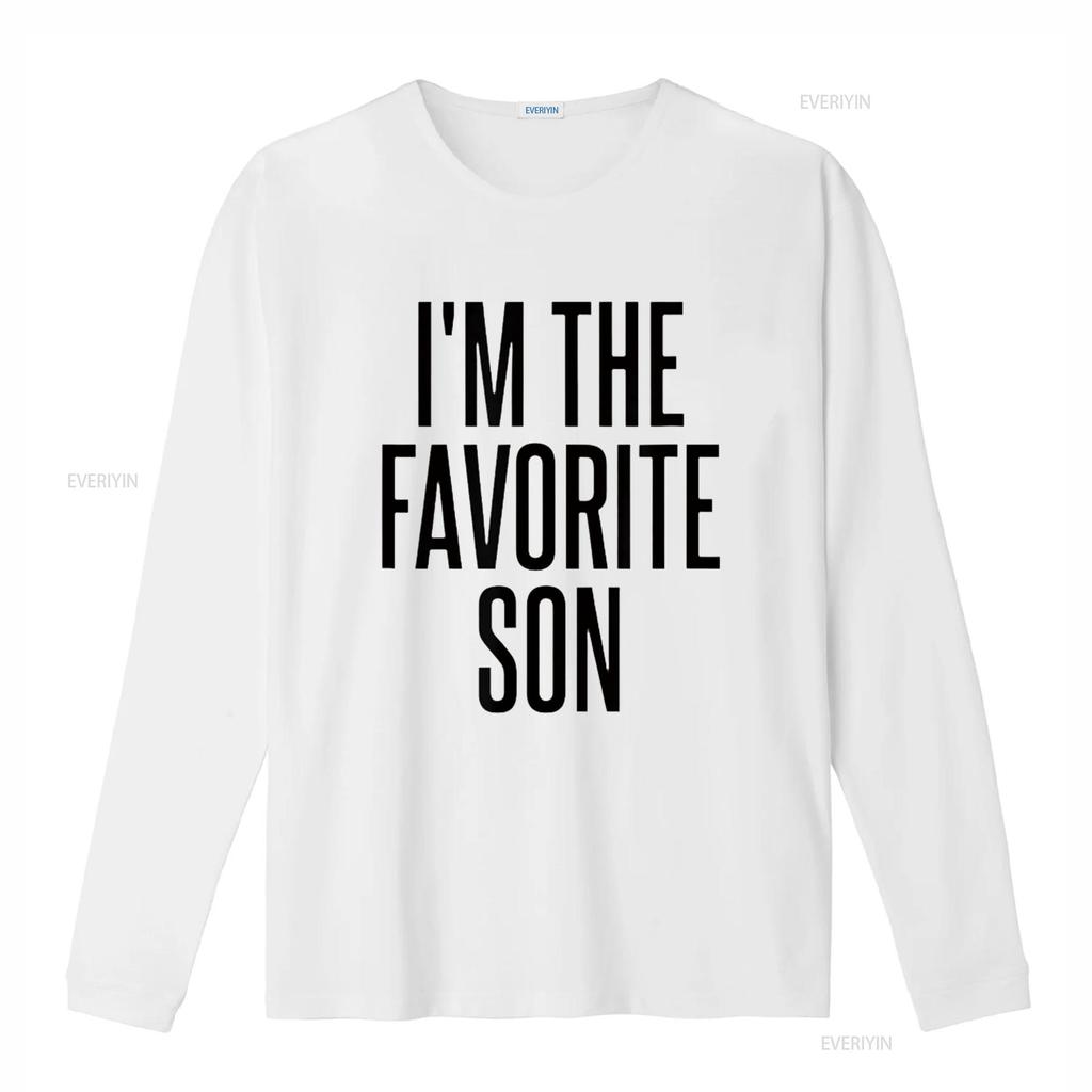 I m The Favorite Son T Shirt vintage Washed fashion Top For Everyday Wear Versatile Soft Comfortable graphic streetwear Casual
