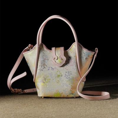 New Chinese-style Hand-held Bag, Shoulder Bag, Cross-body Bag, with A Basket Attached As A Gift