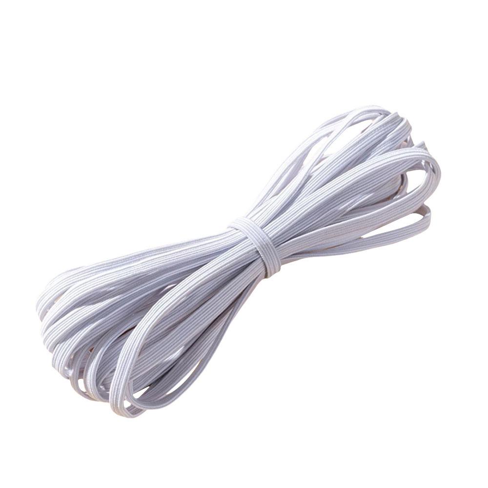 6/8/10MM Flat Elastic Bands White/Black DIY Cloth Garment Elastic Tape Sewing Stretch Rope for Trousers Belt