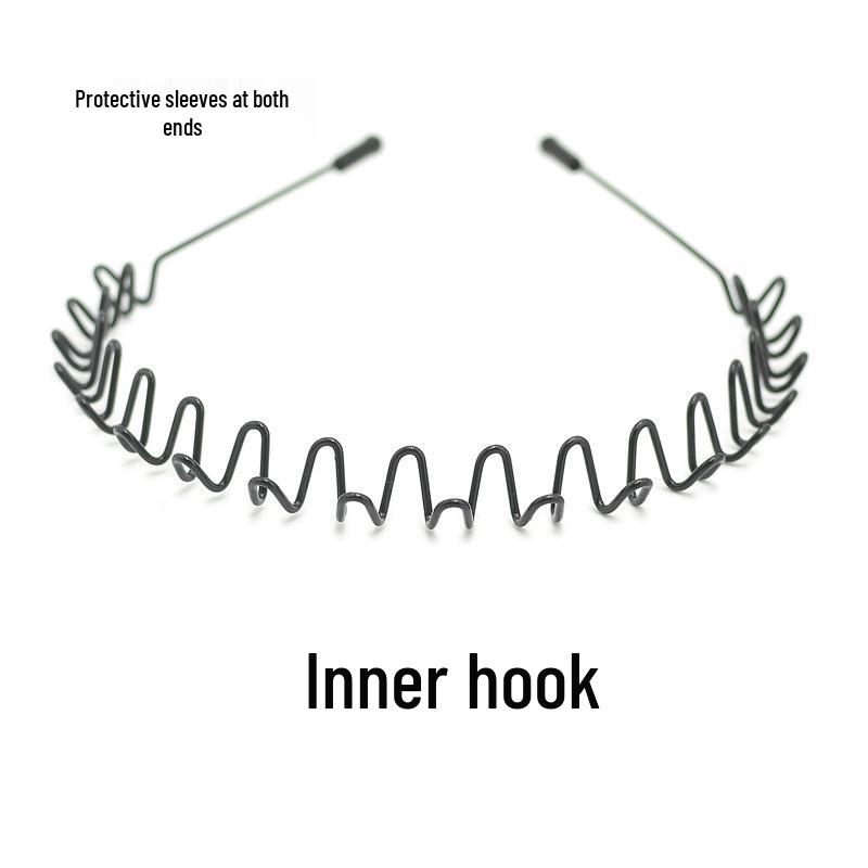 Men's Korean Sporty Invisible Wave Hairband Hairpin