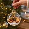 Christmas Tree Ornaments Set Clear Plastic Christmas Ball Decorations for Holiday Party Decor