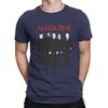 Magazinband T-Shirt Herren Reine Baumwolle Lustige T-Shirts Rundhals Magazin-T-Shirts Kurzarm Kleidung 4XL