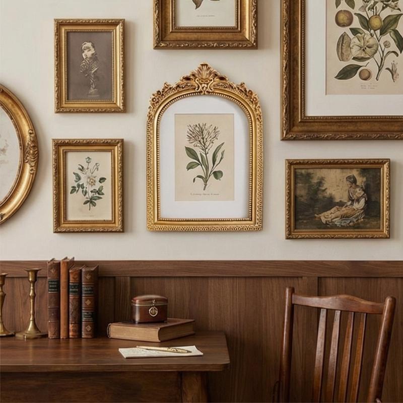 Ornamentals Resins Pictures Frame In Arched Design For Displaying Cherishing Memories