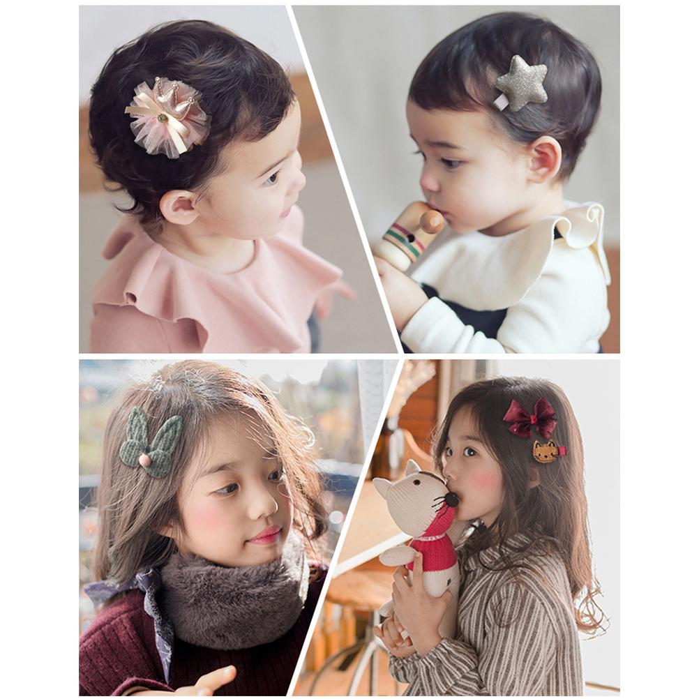 18-teiliges Haaraccessoires-Set Mädchen Haar Geschenkbox Set für Baby Kinder Mädchen Haargummis Schleifen