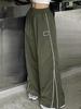 Vintage Worn Denim Design Casual Pants Women Spring New Style Sexy Girl BF Lazy Style Floor Length Pants