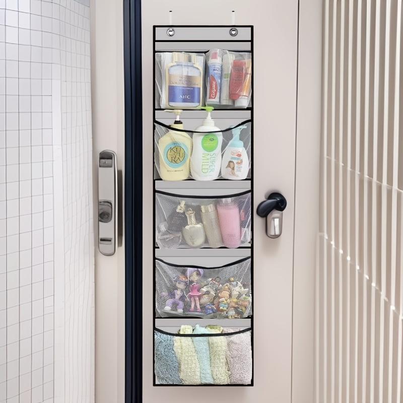 Five-grid Wall Door Hanging Storage Bag Multifunctional Household Sundries Arrangement Pouch