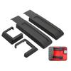 Matte Black Exterior Tailgate Door Hinge Cover Trim For Jeep Wrangler JK 2007-18