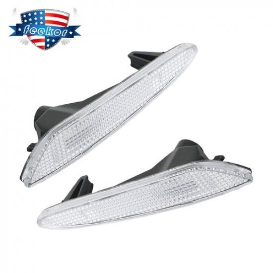 Пара прозрачных боковых габаритных огней бампера Пара Подходит для 03-06 Mercedes Benz E55 AMG