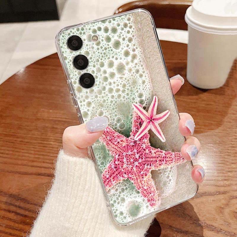 Starry Sea Dolphin Adventure Phone Case For Samsung S26 S25 Ultra S24 Plus S22 S23 S21 FE A54 A15 A35 A55 A16 A36 A56 A17 A37 A57 5G Clear Soft Cover