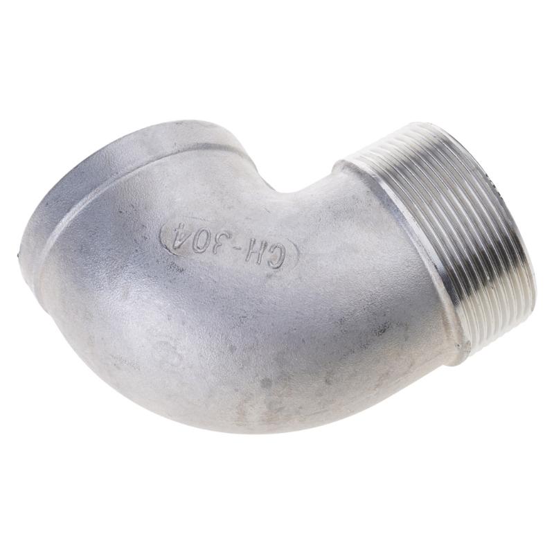 Industrial Steel 2 Inch NPT Elbow Connector 90 Degree Male Female Threaded Fitting Upgrades for High Pressure Plumbing