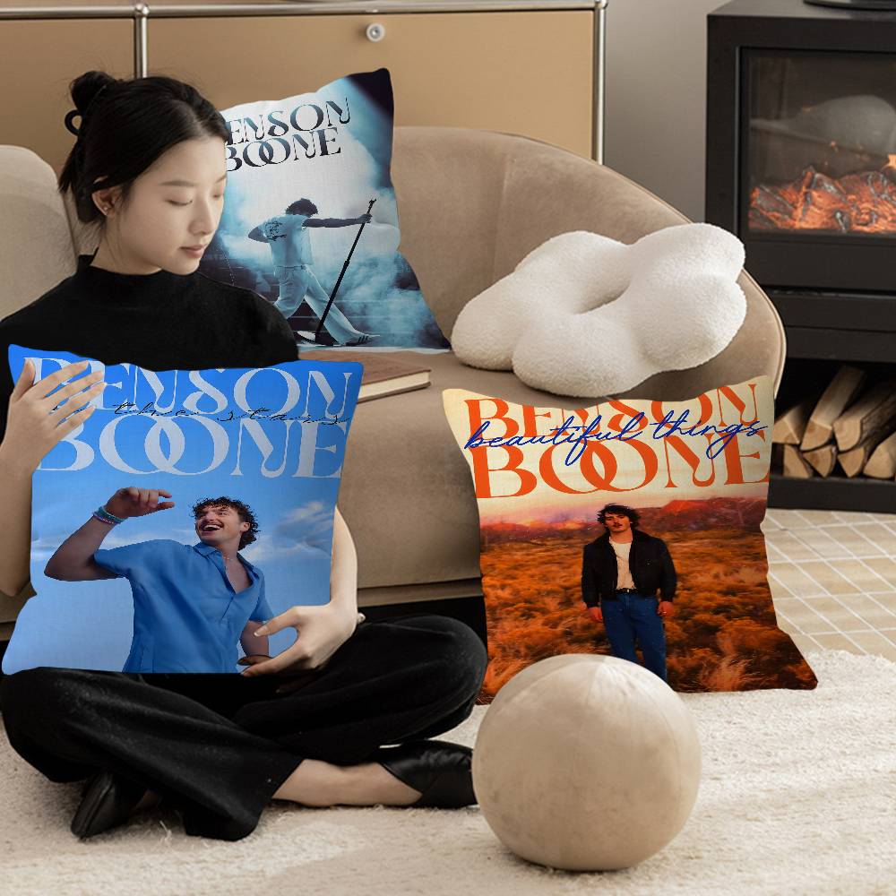 Singer BBenson Boone Anime Pillow Cover for Bedroom Room and Living Room Sofa Decorative Cushion Cover