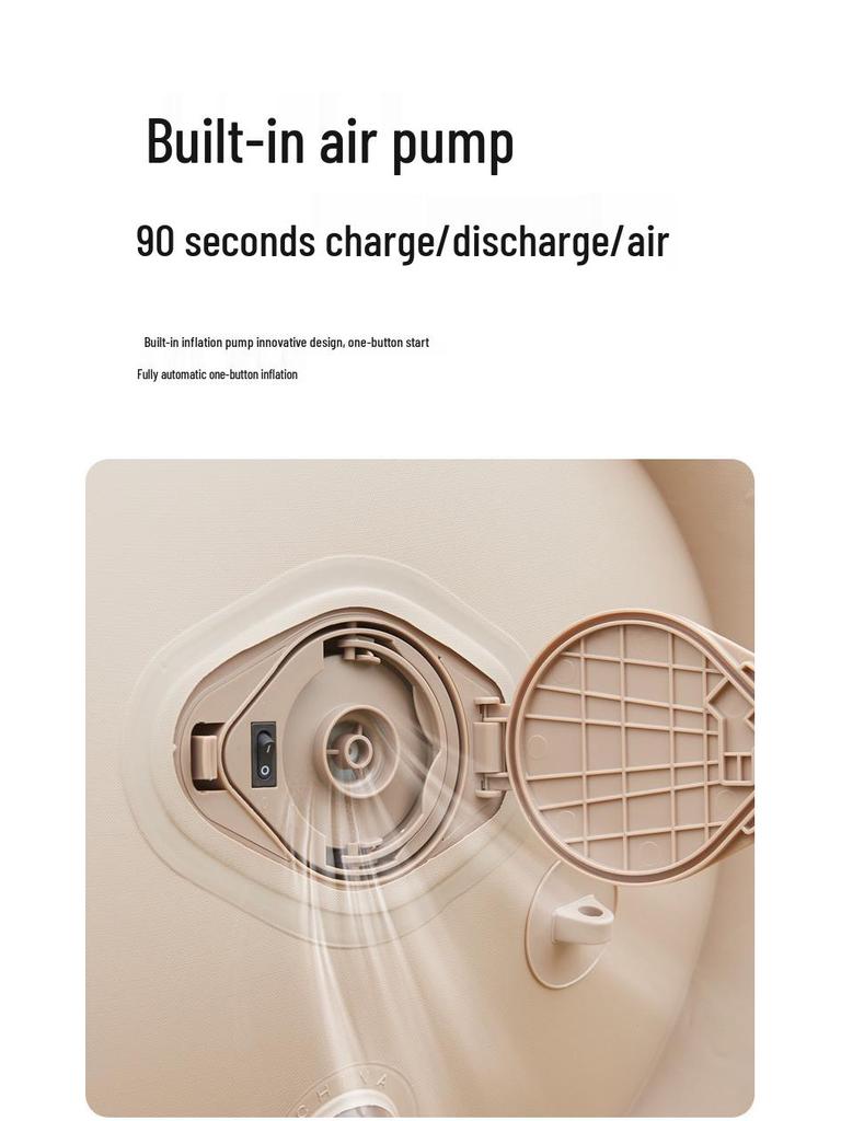 Poltrona Reclinável Inflável Portátil: Sofá de Exterior e Colchonete para Camping e Festivais