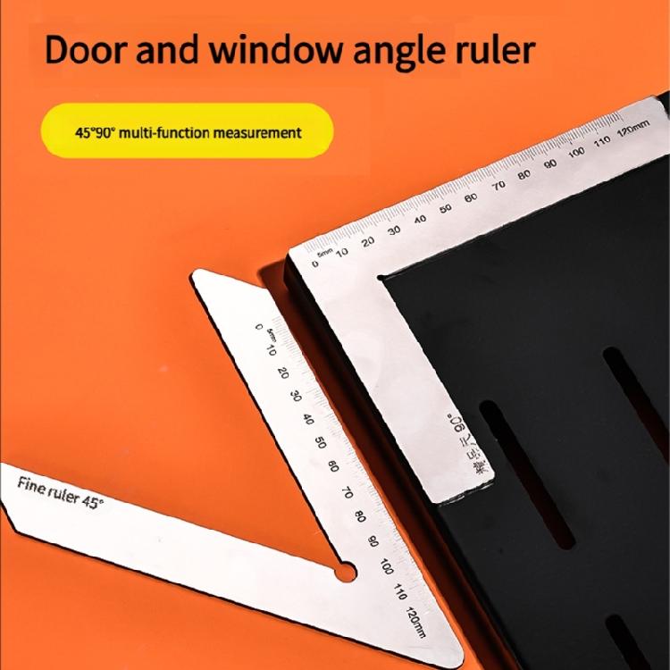 Profession Stainless Steel Angled Finders Ruler Tool Measuring Device Double 45/90 Degree Scale Durability Construction