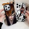 Bleach Kurosaki Ichigo Soft Phone Case for iPhone 15 16 17 Pro Max 17Air 16E 14 Plus 13 12 Mini Shockproof Cover Back Shell
