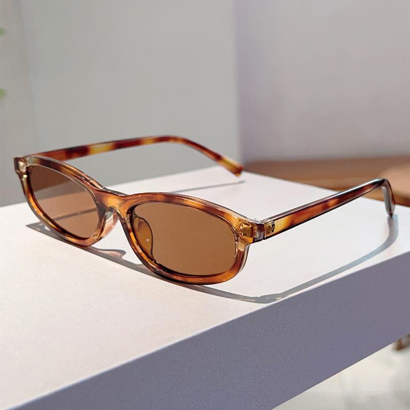 Vintage Oval Sunglasses Women  Fashion New Outdoor Casual Shades Trendy Stylish Luxury Brand Design Decor Sun Glasses