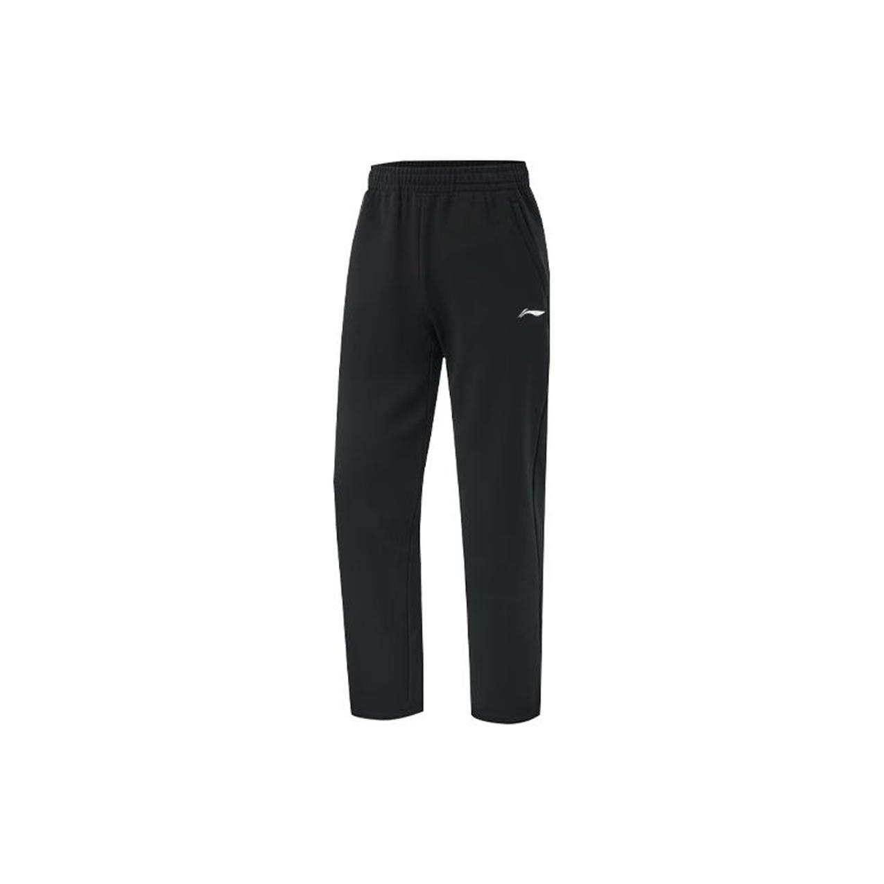 Li Ning Casual Pants Unisex Black Moderate Straight Fit Pants QWER71-2 S