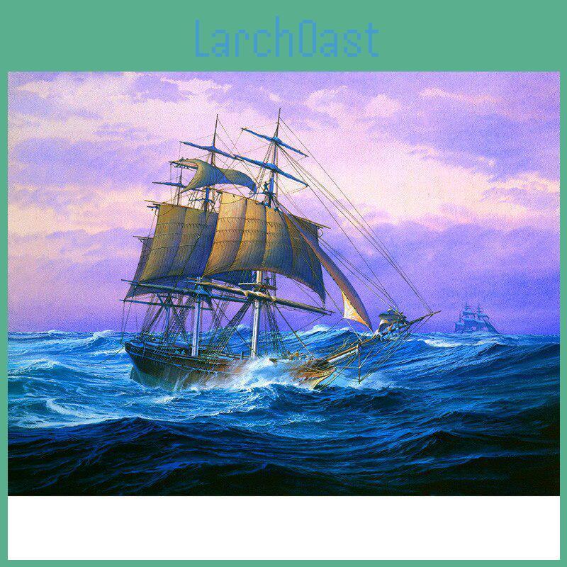 5d Diy Round Full Drill Diamond Embroidery Ocean Sailing Diamond Painting Cross Stitch Rhinestone