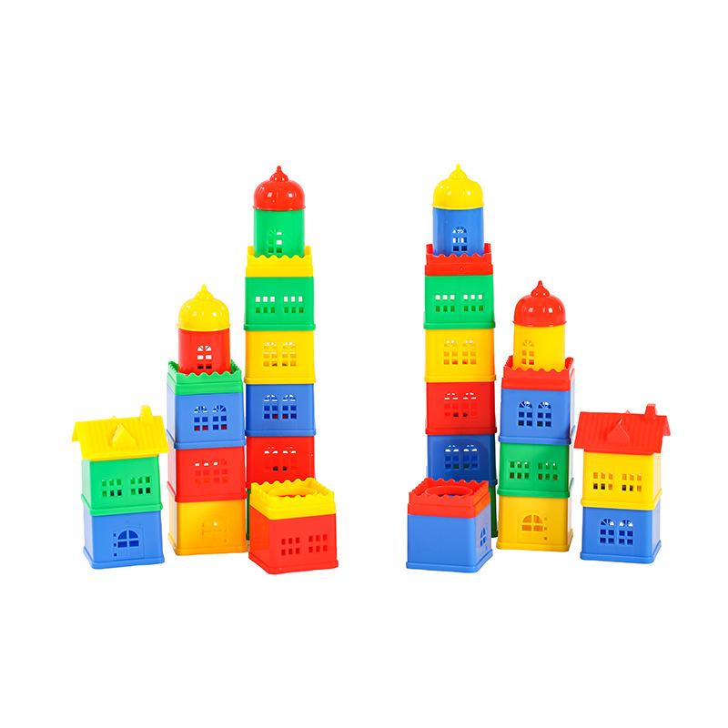 Children's Educational Enlightenment Building Blocks Toy Building Assembly and Plug-in Particle Building Blocks Home Companion New Toys