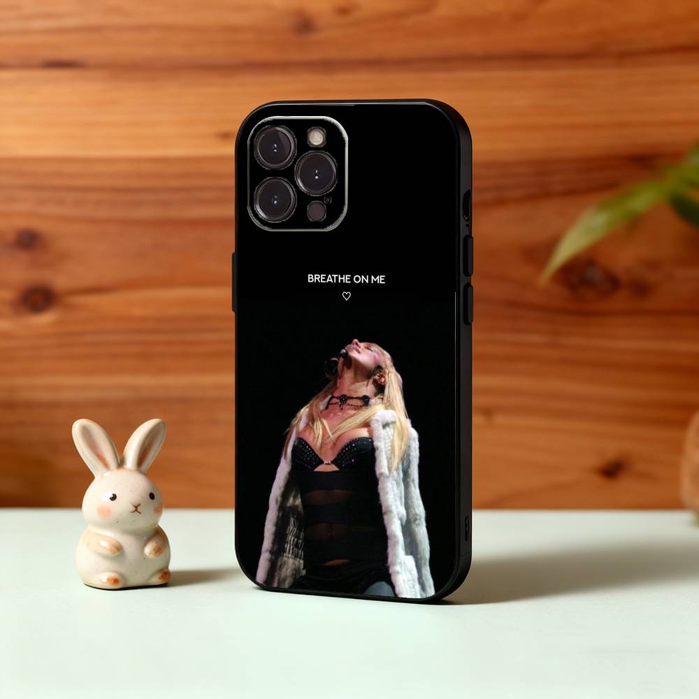 Bellissima Cover per Telefono B-Britney Lucky S-Spears Per iPhone17,16,15,14,13,12Plus,Pro Max,XS,5G Silicone Morbido Copertura Nera