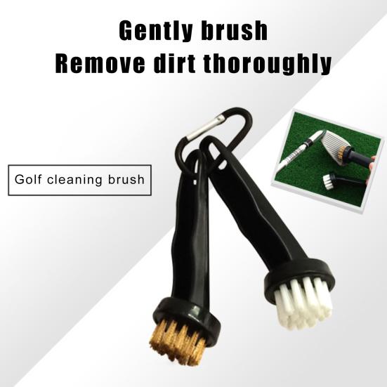Cepillo de Limpieza de Golf Portátil con Orificio para Colgar Accesorio de Golf Seguro Larga Vida Útil Cepillo para Cabeza de Palo de Golf para Uso Profesional