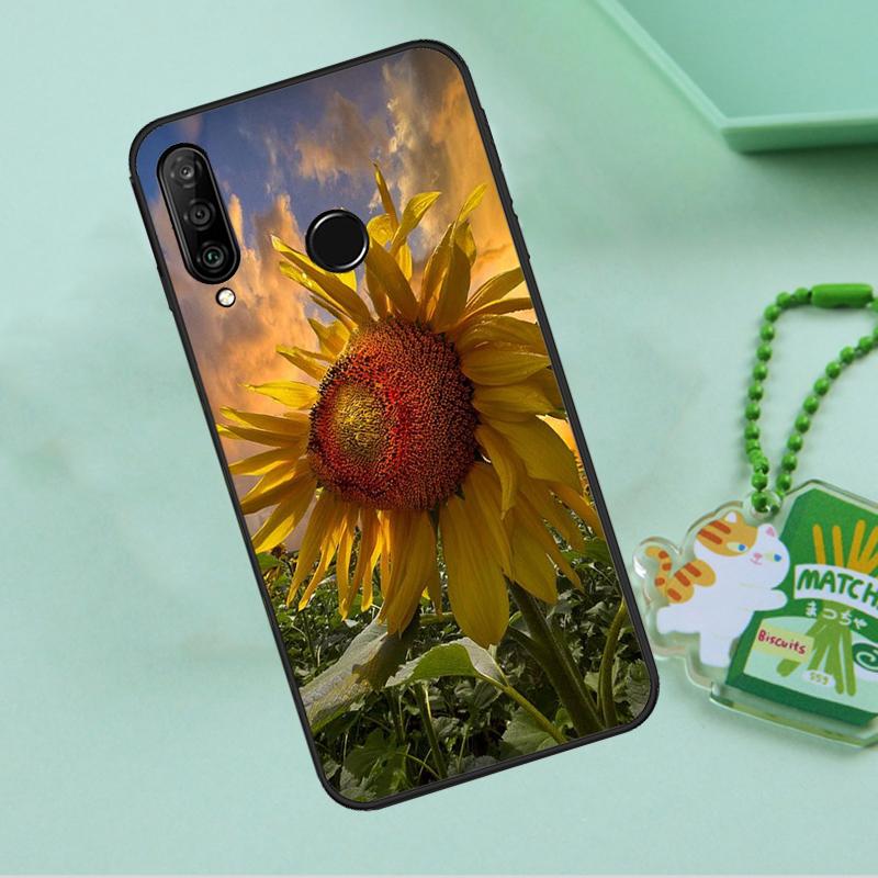 Beauty Yellow Sunflower For Huawei Nova 12i 12s 7i 8i 11i 9 10 SE Y90 Y60 Y70 Y72 Y61 Y91 P30 P40 Lite P60 Pro Case