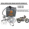 ROYAL ENFIELD FRONT "WHEEL DISC BRAKE HUB & SPOKES" FOR "Old CLASSIC 350 & 500"