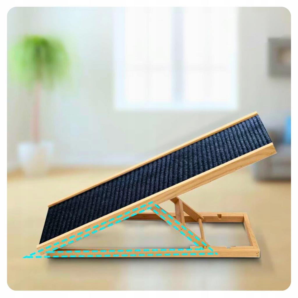 Ramp Stairs Folding Platform For Climbing For Dogs And Cats 2-Level Adjustment