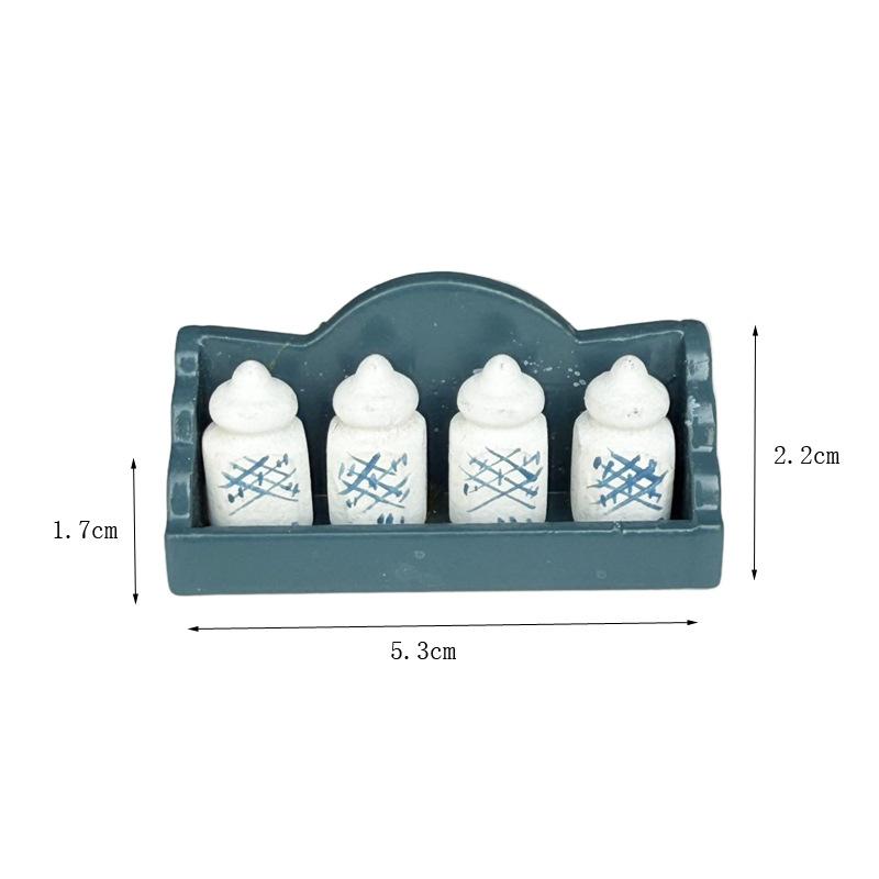 

Кукольный домик Кухня Приправы Зеленая Стойка для хранения Мини-бутылочка для специй Стойка для приправ Кукольный домик Кухонная мебель Игрушки Аксессуары