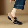 Fashion New Black Brown Autumn Winter Plush Warm Casual Shoes Women's Fashionable and Comfortable Low Heeled Cowhide Warm Cotton Shoes