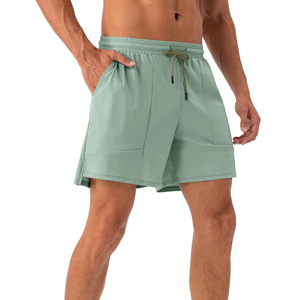 Men's Lightweight, Breathable, Cool-Feeling Training Shorts - Men's Elastic Waist, Quick-Drying Running And Fitness Sports Shorts