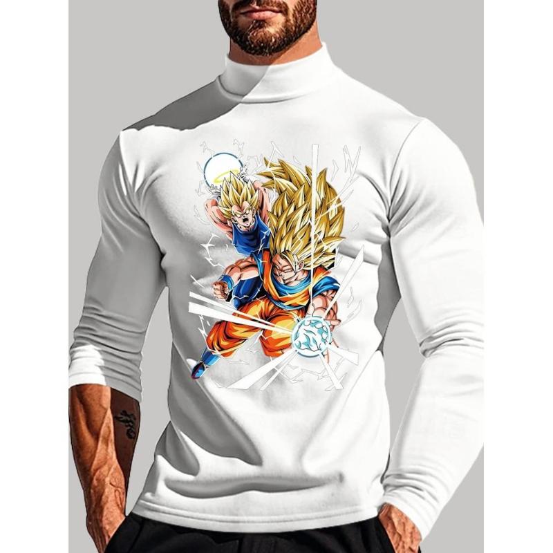 

Dragon Balls Fitted Long Sleeve T-Shirt, Abstract Art Print, Moisture-Wicking, Gym & Post-Workout Wear XXL чёрный