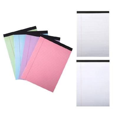 4Pcs Letter Size Note Pad Paper Notepads Sheets Colorful Writing Pad 50Sheets Each For Work Study Note Organization