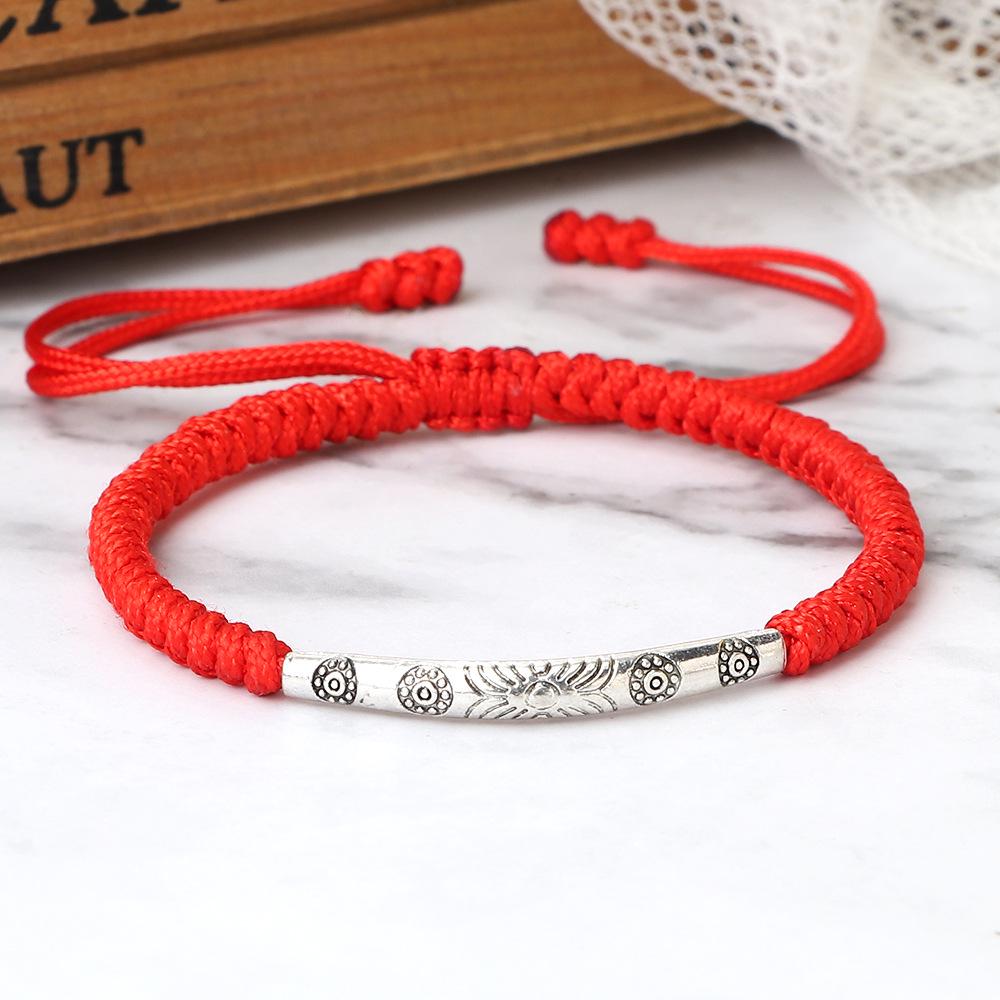 Unisex Handmade Silver Oval Rope Bracelet for Couples & Best Friends