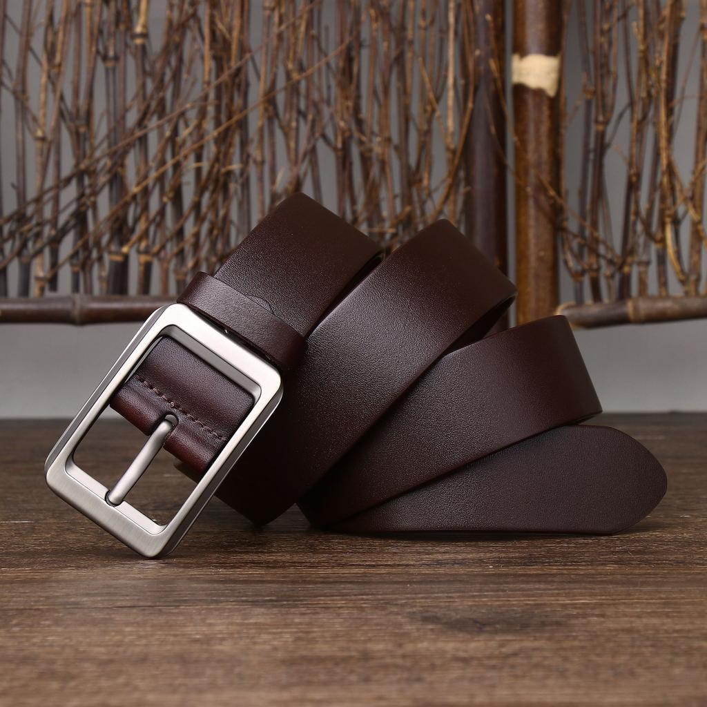 Rough And Domineering Business Belt Men'S Genuine Leather First Layer Cowhide Casual Versatile Formal Pants Belt Men'S Explosion