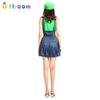 Halloween Costume Female Adult Mary Costume, Mario Dress Female Skirt Stage Anime Game Uniform