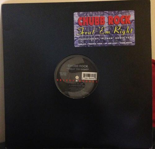 

12inch Record CHUBB ROCK Treat Em Right FMS623581 Select Records 1990 US Rap HipHopRB Used