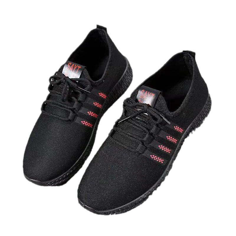 Sneakers men's new running shoes non-slip hollow breathable mesh shoes casual running Korean version trendy student sports men