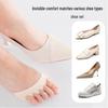 Women's Five-Toe Silicone Forefoot Pads - Anti-Pain Blister Relief Ice Silk Insoles for Sandals.