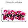 Rose&lily Fake Flowers Silk Wall Wedding Flower Fashion Simulated Flower  Party Stage Supplies