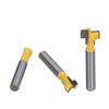 3Pcs Keyhole Router Bits Set 14in Shank T Slot Routers Bit Milling Cutters for Wood