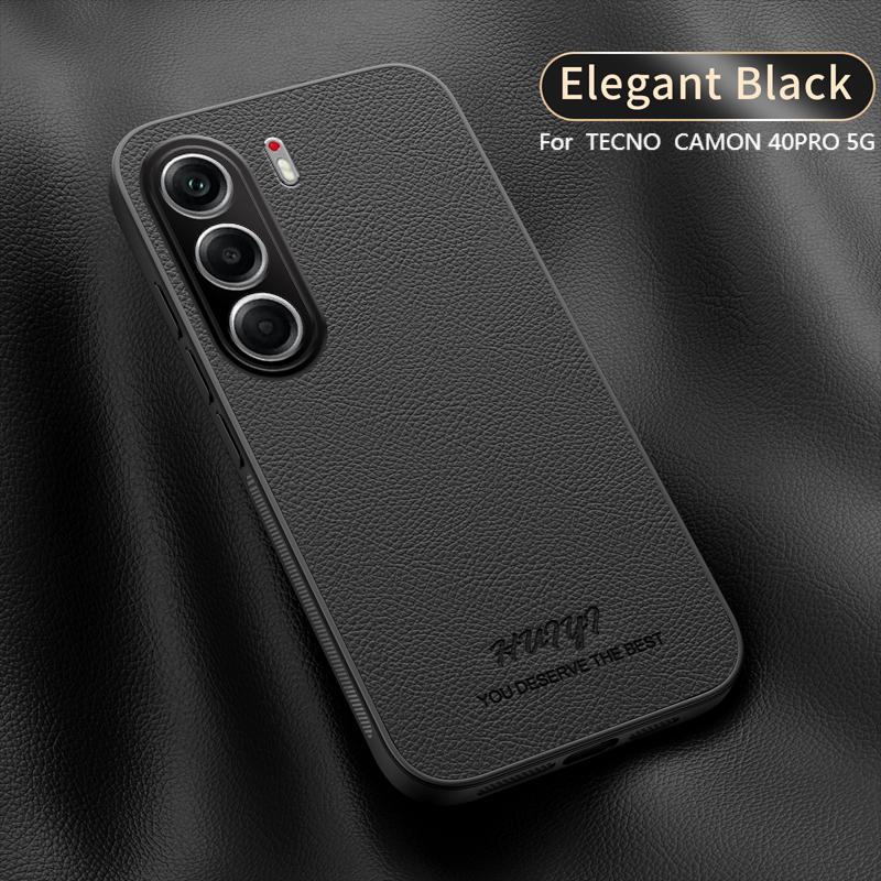 Luxury Business Leather Soft Frame Magnetic Cover For Infinix Tecno Camon 40 Pro Camon40Pro 5G Phone Cases Capa