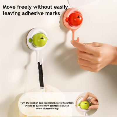 Gancio Forte Portante Ventosa Gancio da Parete Rotante Assorbimento Installazione Senza Foratura Tracce Zero Gancio per Organizzazione Cucina