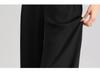 Tall Women's Black Drape Casual Wide-Leg Trousers - Spring/Autumn 2026