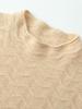 Women's Elegant Cashmere Sweater - Hollow Air Design, Loose Fit, Slimming, High-End Feel