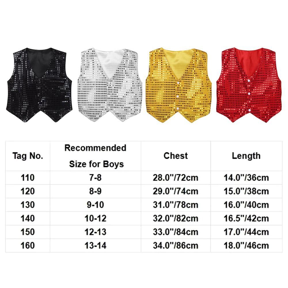 Dressy Look Sequined Vests Sequined Design Dance Costume Hip-hop Style Performance Suit  Jazz Dance